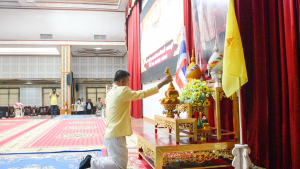 มรภ.เทพสตรี ร่วมพิธีเจริญพระพุทธมนต์เฉลิมพระเกียรติ ถวายพระพรชัยมงคลแด่ พระบาทสมเด็จพระเจ้าอยู่หัว เนื่องในโอกาสมหามงคลเฉลิมพระชนมพรรษา 6 รอบ 28 กรกฎาคม 2567 ครั้งที่ 4