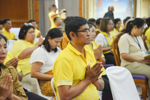 มรภ.เทพสตรี ร่วมพิธีเจริญพระพุทธมนต์เฉลิมพระเกียรติ ถวายพระพรชัยมงคลแด่ พระบาทสมเด็จพระเจ้าอยู่หัว เนื่องในโอกาสมหามงคลเฉลิมพระชนมพรรษา 6 รอบ 28 กรกฎาคม 2567 ครั้งที่ 4