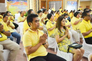 มรภ.เทพสตรี ร่วมพิธีเจริญพระพุทธมนต์เฉลิมพระเกียรติ ถวายพระพรชัยมงคลแด่ พระบาทสมเด็จพระเจ้าอยู่หัว เนื่องในโอกาสมหามงคลเฉลิมพระชนมพรรษา 6 รอบ 28 กรกฎาคม 2567 ครั้งที่ 4