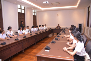 องคมนตรีตรวจเยี่ยมการดำเนินงานของมหาวิทยาลัยราชภัฏเทพสตรี