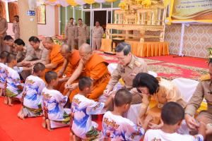 มรภ.เทพสตรี ร่วมพิธีลาสิกขาสามเณรที่เข้าร่วมโครงการบรรพชาสามเณรภาคฤดูร้อน เฉลิมพระเกียรติพระบาทสมเด็จพระเจ้าอยู่หัว เนื่องในโอกาสมหามงคลเฉลิมพระชนมพรรษา 6 รอบ 28 กรกฎาคม 2567
