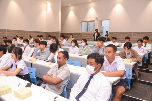 คณะเทคโนโลยีอุตสาหกรรมจัดอบรมพัฒนาทักษะด้านภาษาอังกฤษให้นักศึกษาชั้นปี 1