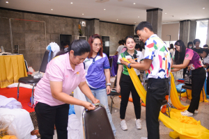สำนักศิลปะและวัฒนธรรมจัดอบรมการเตรียมสถานที่สำหรับการอบรมสัมมนาและการตกแต่งนิทรรศการอย่างมืออาชีพ