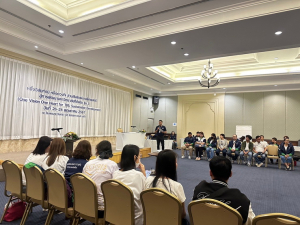 มรท. จัดอบรมหนึ่งวิสัยทัศน์ หนึ่งดวงใจ สานสัมพันธ์น้องพี่เทพสตรี สู่การพัฒนามหาวิทยาลัยที่ยั่งยืน รุ่นที่ 3
