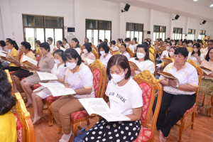 มรภ.เทพสตรี ร่วมพิธีเจริญพระพุทธมนต์เฉลิมพระเกียรติ ถวายพระพรชัยมงคลแด่ พระบาทสมเด็จพระเจ้าอยู่หัว เนื่องในโอกาสมหามงคลเฉลิมพระชนมพรรษา 6 รอบ 28 กรกฎาคม 2567 ครั้งที่ 5