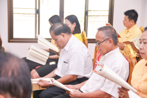 มรภ.เทพสตรี ร่วมพิธีเจริญพระพุทธมนต์เฉลิมพระเกียรติ ถวายพระพรชัยมงคลแด่ พระบาทสมเด็จพระเจ้าอยู่หัว เนื่องในโอกาสมหามงคลเฉลิมพระชนมพรรษา 6 รอบ 28 กรกฎาคม 2567 ครั้งที่ 5