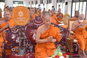 มรภ.เทพสตรี ร่วมพิธีเจริญพระพุทธมนต์เฉลิมพระเกียรติ ถวายพระพรชัยมงคลแด่ พระบาทสมเด็จพระเจ้าอยู่หัว เนื่องในโอกาสมหามงคลเฉลิมพระชนมพรรษา 6 รอบ 28 กรกฎาคม 2567 ครั้งที่ 5
