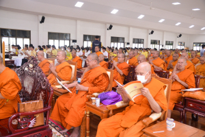 มรภ.เทพสตรี ร่วมพิธีเจริญพระพุทธมนต์เฉลิมพระเกียรติ ถวายพระพรชัยมงคลแด่ พระบาทสมเด็จพระเจ้าอยู่หัว เนื่องในโอกาสมหามงคลเฉลิมพระชนมพรรษา 6 รอบ 28 กรกฎาคม 2567 ครั้งที่ 5