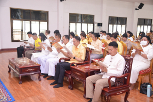 มรภ.เทพสตรี ร่วมพิธีเจริญพระพุทธมนต์เฉลิมพระเกียรติ ถวายพระพรชัยมงคลแด่ พระบาทสมเด็จพระเจ้าอยู่หัว เนื่องในโอกาสมหามงคลเฉลิมพระชนมพรรษา 6 รอบ 28 กรกฎาคม 2567 ครั้งที่ 5