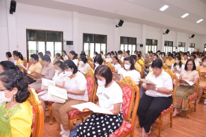 มรภ.เทพสตรี ร่วมพิธีเจริญพระพุทธมนต์เฉลิมพระเกียรติ ถวายพระพรชัยมงคลแด่ พระบาทสมเด็จพระเจ้าอยู่หัว เนื่องในโอกาสมหามงคลเฉลิมพระชนมพรรษา 6 รอบ 28 กรกฎาคม 2567 ครั้งที่ 5
