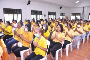 มรภ.เทพสตรี ร่วมพิธีเจริญพระพุทธมนต์เฉลิมพระเกียรติ ถวายพระพรชัยมงคลแด่ พระบาทสมเด็จพระเจ้าอยู่หัว เนื่องในโอกาสมหามงคลเฉลิมพระชนมพรรษา 6 รอบ 28 กรกฎาคม 2567 ครั้งที่ 5