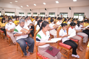 มรภ.เทพสตรี ร่วมพิธีเจริญพระพุทธมนต์เฉลิมพระเกียรติ ถวายพระพรชัยมงคลแด่ พระบาทสมเด็จพระเจ้าอยู่หัว เนื่องในโอกาสมหามงคลเฉลิมพระชนมพรรษา 6 รอบ 28 กรกฎาคม 2567 ครั้งที่ 5