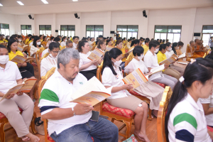 มรภ.เทพสตรี ร่วมพิธีเจริญพระพุทธมนต์เฉลิมพระเกียรติ ถวายพระพรชัยมงคลแด่ พระบาทสมเด็จพระเจ้าอยู่หัว เนื่องในโอกาสมหามงคลเฉลิมพระชนมพรรษา 6 รอบ 28 กรกฎาคม 2567 ครั้งที่ 5