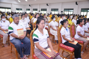 มรภ.เทพสตรี ร่วมพิธีเจริญพระพุทธมนต์เฉลิมพระเกียรติ ถวายพระพรชัยมงคลแด่ พระบาทสมเด็จพระเจ้าอยู่หัว เนื่องในโอกาสมหามงคลเฉลิมพระชนมพรรษา 6 รอบ 28 กรกฎาคม 2567 ครั้งที่ 5