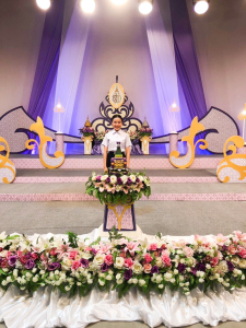 ผู้แทนผู้บริหาร คณาจารย์ บุคลากร และนักศึกษา บันทึกเทปโทรทัศน์ถวายพระพรชัยมงคล สมเด็จพระนางเจ้าฯ พระบรมราชินี