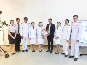 ผู้แทนผู้บริหาร คณาจารย์ บุคลากร และนักศึกษา บันทึกเทปโทรทัศน์ถวายพระพรชัยมงคล สมเด็จพระนางเจ้าฯ พระบรมราชินี