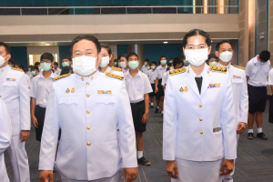 อธิการบดี มรท. นำคณะผู้บริหาร คณาจารย์ บุคลากร นักเรียน นักศึกษา ร่วมพิธีถวายพระพรชัยมงคล เนื่องในโอกาสวันเฉลิมพระชนมพรรษา สมเด็จพระนางเจ้าฯ พระบรมราชินี