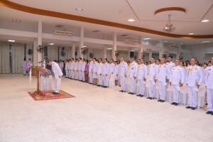 อธิการบดี คณะผู้บริหาร และบุคลากร ร่วมพิธีวันเฉลิมพระชนมพรรษาสมเด็จพระนางเจ้าฯ พระบรมราชินี