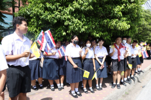 มรภ.เทพสตรี ร่วมกิจกรรมเดิน วิ่ง ปั่น ธงตราสัญลักษณ์งานเฉลิมพระเกียรติพระบาทสมเด็จพระเจ้าอยู่หัวฯ