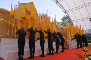 มรภ.เทพสตรี ร่วมกิจกรรมเดิน วิ่ง ปั่น ธงตราสัญลักษณ์งานเฉลิมพระเกียรติพระบาทสมเด็จพระเจ้าอยู่หัวฯ