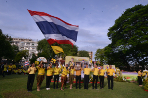 มรภ.เทพสตรี ร่วมกิจกรรมเดิน วิ่ง ปั่น ธงตราสัญลักษณ์งานเฉลิมพระเกียรติพระบาทสมเด็จพระเจ้าอยู่หัวฯ