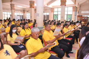 มรภ.เทพสตรี ร่วมพิธีเจริญพระพุทธมนต์เฉลิมพระเกียรติ ถวายพระพรชัยมงคลแด่ พระบาทสมเด็จพระเจ้าอยู่หัว เนื่องในโอกาสมหามงคลเฉลิมพระชนมพรรษา 6 รอบ 28 กรกฎาคม 2567 ครั้งที่ 6