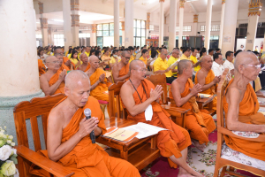 มรภ.เทพสตรี ร่วมพิธีเจริญพระพุทธมนต์เฉลิมพระเกียรติ ถวายพระพรชัยมงคลแด่ พระบาทสมเด็จพระเจ้าอยู่หัว เนื่องในโอกาสมหามงคลเฉลิมพระชนมพรรษา 6 รอบ 28 กรกฎาคม 2567 ครั้งที่ 6
