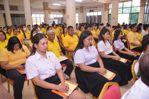 มรภ.เทพสตรี ร่วมพิธีเจริญพระพุทธมนต์เฉลิมพระเกียรติ ถวายพระพรชัยมงคลแด่ พระบาทสมเด็จพระเจ้าอยู่หัว เนื่องในโอกาสมหามงคลเฉลิมพระชนมพรรษา 6 รอบ 28 กรกฎาคม 2567 ครั้งที่ 6