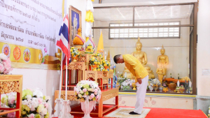 มรภ.เทพสตรี ร่วมพิธีเจริญพระพุทธมนต์เฉลิมพระเกียรติ ถวายพระพรชัยมงคลแด่ พระบาทสมเด็จพระเจ้าอยู่หัว เนื่องในโอกาสมหามงคลเฉลิมพระชนมพรรษา 6 รอบ 28 กรกฎาคม 2567 ครั้งที่ 6