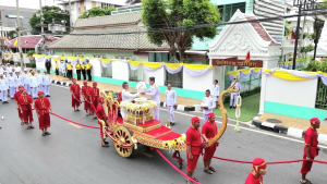 มรภ.เทพสตรี ร่วมพิธีทำน้ำพระพุทธมนต์ศักดิ์สิทธิ์ของจังหวัดลพบุรี