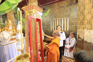 มรภ.เทพสตรี ร่วมพิธีทำน้ำพระพุทธมนต์ศักดิ์สิทธิ์ของจังหวัดลพบุรี
