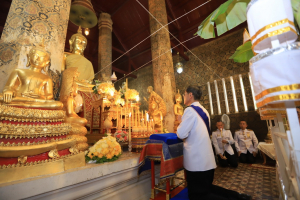มรภ.เทพสตรี ร่วมพิธีทำน้ำพระพุทธมนต์ศักดิ์สิทธิ์ของจังหวัดลพบุรี