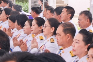 มรภ.เทพสตรี ร่วมพิธีทำน้ำพระพุทธมนต์ศักดิ์สิทธิ์ของจังหวัดลพบุรี