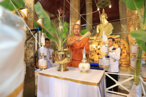 มรภ.เทพสตรี ร่วมพิธีทำน้ำพระพุทธมนต์ศักดิ์สิทธิ์ของจังหวัดลพบุรี