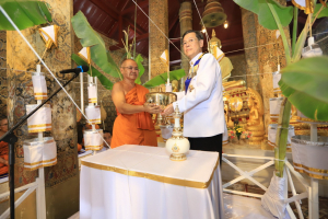 มรภ.เทพสตรี ร่วมพิธีทำน้ำพระพุทธมนต์ศักดิ์สิทธิ์ของจังหวัดลพบุรี