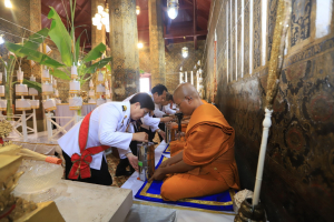 มรภ.เทพสตรี ร่วมพิธีทำน้ำพระพุทธมนต์ศักดิ์สิทธิ์ของจังหวัดลพบุรี