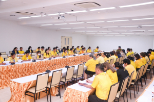 การประชุม คกก.ฝ่ายสวัสดิการ งานรวมใจใส่เสื้อเหลือง เดิน - วิ่ง เฉลิมพระเกียรติ 72 พรรษา