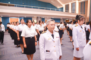 อธิการบดี มรภ.เทพสตรี พร้อมคณะผู้บริหาร บุคลากร และนักศึกษา จัดพิธีถวายพระพรชัยมงคล พระบาทสมเด็จพระเจ้าอยู่หัว เนื่องในโอกาสมหามงคลเฉลิมพระชนมพรรษา 6 รอบ 28 กรกฎาคม 2567