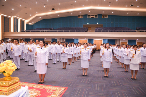 อธิการบดี มรภ.เทพสตรี พร้อมคณะผู้บริหาร บุคลากร และนักศึกษา จัดพิธีถวายพระพรชัยมงคล พระบาทสมเด็จพระเจ้าอยู่หัว เนื่องในโอกาสมหามงคลเฉลิมพระชนมพรรษา 6 รอบ 28 กรกฎาคม 2567