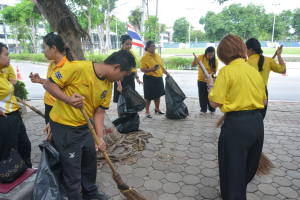 มรภ.เทพสตรี แสดงเจตจำนง ทำดีด้วยหัวใจชาวราชภัฏร่วมต่อต้านภัยบุหรี่ไฟฟ้าในรั้วมหาวิทยาลัย และจัดกิจกรรมจิตอาสาทำความสะอาดภูมิทัศน์ภายในมหาวิทยาลัย เพื่อเทิดพระเกียรติ พระบาทสมเด็จพระเจ้าอยู่หัว เนื่องในโอกาสพระราชพิธีมหามงคลเฉลิมพระชนมพรรษา 6 รอบ 28 กรกฎาคม 2567