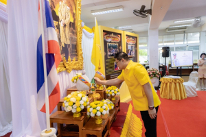 สำนักวิทยบริการฯ จัดพิธีถวายพระพรชัยมงคลพระบาทสมเด็จพระเจ้าอยู่หัว เนื่องในโอกาสมหามงคลเฉลิมพระชนมพรรษา 6 รอบ 28 กรกฎาคม 2567