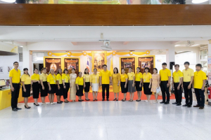สำนักวิทยบริการฯ จัดพิธีถวายพระพรชัยมงคลพระบาทสมเด็จพระเจ้าอยู่หัว เนื่องในโอกาสมหามงคลเฉลิมพระชนมพรรษา 6 รอบ 28 กรกฎาคม 2567