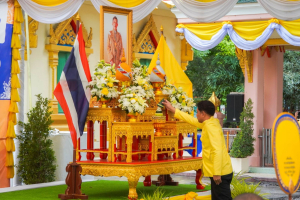 มรภ.เทพสตรี ร่วมพิธีเจริญพระพุทธมนต์เฉลิมพระเกียรติ ถวายพระพรชัยมงคลแด่ พระบาทสมเด็จพระเจ้าอยู่หัว เนื่องในโอกาสมหามงคลเฉลิมพระชนมพรรษา 6 รอบ 28 กรกฎาคม 2567 ครั้งที่ 7