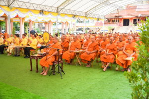 มรภ.เทพสตรี ร่วมพิธีเจริญพระพุทธมนต์เฉลิมพระเกียรติ ถวายพระพรชัยมงคลแด่ พระบาทสมเด็จพระเจ้าอยู่หัว เนื่องในโอกาสมหามงคลเฉลิมพระชนมพรรษา 6 รอบ 28 กรกฎาคม 2567 ครั้งที่ 7