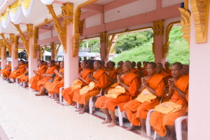 มรภ.เทพสตรี ร่วมพิธีเจริญพระพุทธมนต์เฉลิมพระเกียรติ ถวายพระพรชัยมงคลแด่ พระบาทสมเด็จพระเจ้าอยู่หัว เนื่องในโอกาสมหามงคลเฉลิมพระชนมพรรษา 6 รอบ 28 กรกฎาคม 2567 ครั้งที่ 7
