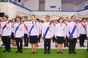 อธิการบดี มรภ.เทพสตรี นำคณะผู้บริหาร ร่วมงานสโมสรสันนิบาตเฉลิมพระเกียรติ เนื่องในโอกาสพระราชพิธีมหามงคลเฉลิมพระชนมพรรษา 6 รอบ 28 กรกฎาคม 2567 จ.ลพบุรี