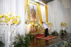 อธิการบดี มรภ.เทพสตรี นำคณะผู้บริหาร ร่วมงานสโมสรสันนิบาตเฉลิมพระเกียรติ เนื่องในโอกาสพระราชพิธีมหามงคลเฉลิมพระชนมพรรษา 6 รอบ 28 กรกฎาคม 2567 จ.ลพบุรี