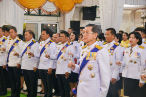 อธิการบดี มรภ.เทพสตรี นำคณะผู้บริหาร ร่วมงานสโมสรสันนิบาตเฉลิมพระเกียรติ เนื่องในโอกาสพระราชพิธีมหามงคลเฉลิมพระชนมพรรษา 6 รอบ 28 กรกฎาคม 2567 จ.ลพบุรี