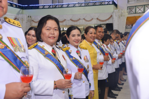 อธิการบดี มรภ.เทพสตรี นำคณะผู้บริหาร ร่วมงานสโมสรสันนิบาตเฉลิมพระเกียรติ เนื่องในโอกาสพระราชพิธีมหามงคลเฉลิมพระชนมพรรษา 6 รอบ 28 กรกฎาคม 2567 จ.ลพบุรี
