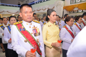 อธิการบดี มรภ.เทพสตรี นำคณะผู้บริหาร ร่วมงานสโมสรสันนิบาตเฉลิมพระเกียรติ เนื่องในโอกาสพระราชพิธีมหามงคลเฉลิมพระชนมพรรษา 6 รอบ 28 กรกฎาคม 2567 จ.ลพบุรี